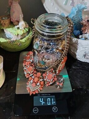 Mystery Jewelry Jar/Vintage To NOW/Craft & Repurpose